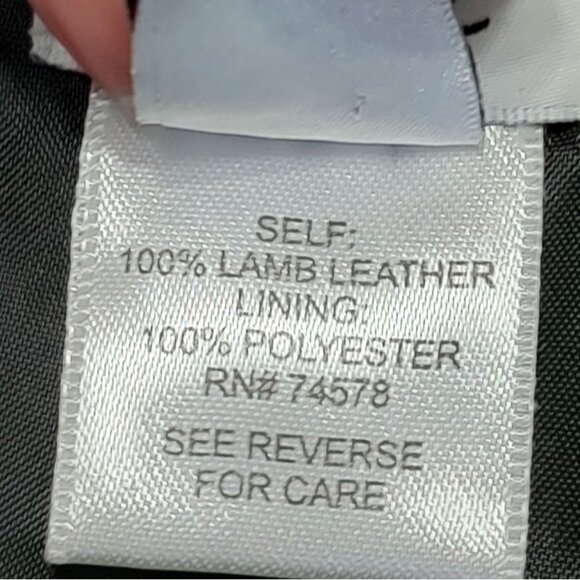 Cache 100% Lambskin Leather Skirt Black 10 Pencil Buttery Soft Luscious - Picture 5 of 8